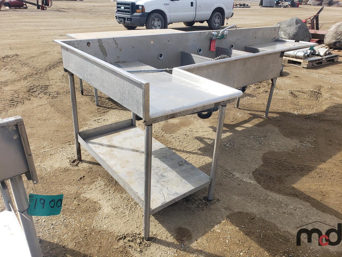 Stainless Steel Corner Sink